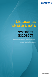 Rokasgrāmata Samsung S27D850T Šķidro kristālu monitors