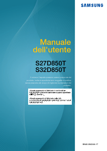 Manuale Samsung S27D850T Monitor LCD