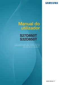 Manual Samsung S27D850T Monitor LCD
