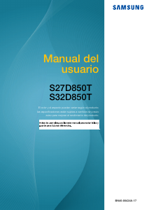 Manual de uso Samsung S27D850T Monitor de LCD
