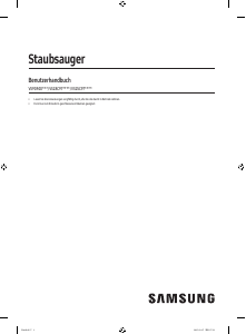 Bedienungsanleitung Samsung VS90F40DEM Staubsauger