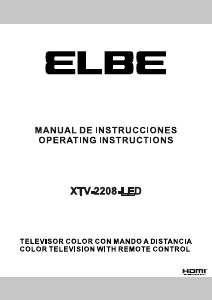 Manual de uso Elbe XTV-2208-LED Televisor de LED