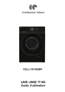 Mode d’emploi Continental Edison CELL10140IBP Lave-linge