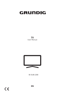 Manual Grundig 50 GUB 6300 LED Television