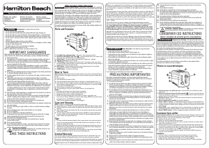 Manual de uso Hamilton Beach 22721 Tostador