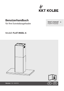 Bedienungsanleitung KKT Kolbe FLAT-INSEL-6 Dunstabzugshaube