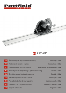 Bruksanvisning Pattfield PSC165P1 Doppcirkelsåg