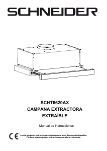 Manual de uso Schneider SCHT6620AX Campana extractora