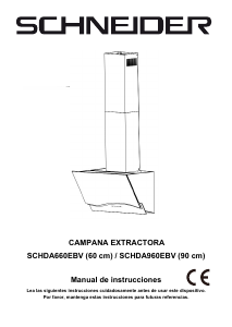 Manual de uso Schneider SCHDA960EBV Campana extractora