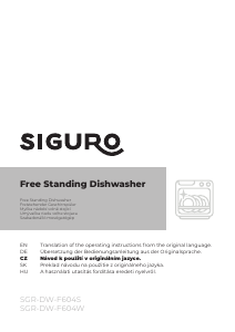 Bedienungsanleitung Siguro DW-F604S Geschirrspüler