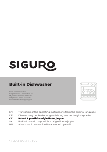 Használati útmutató Siguro DW-B603S Mosogatógép