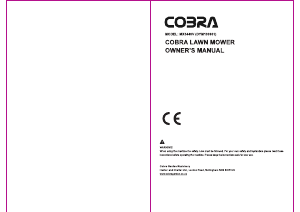 Handleiding Cobra MX3440V Grasmaaier