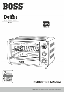 Handleiding Boss B553 Delish Oven