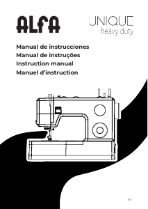Manual de uso Alfa Unique Máquina de coser