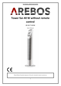 Handleiding Arebos AR-HE-TV40W Ventilator
