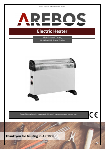 Manual Arebos AR-HE-KV03 TimerTurbo Heater