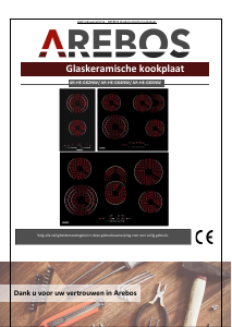 Handleiding Arebos AR-HE-GK4NW Kookplaat