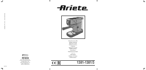 Bedienungsanleitung Ariete 1381/3 Espressomaschine