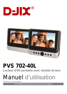 Mode d’emploi D-Jix PVS 702-40L Lecteur DVD