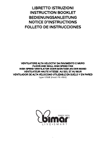 Manual de uso Bimar VS58 Ventilador