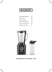 Bedienungsanleitung Bourgini 21.3002.00.00 Power Standmixer