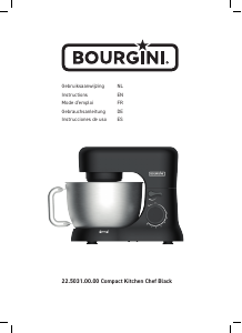 Bedienungsanleitung Bourgini 22.5031.00.00 Compact Kitchen Chef Black Standmixer