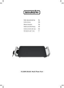 Mode d’emploi Bourgini 10.2009.00.00 Multi Plate Pure Gril de table