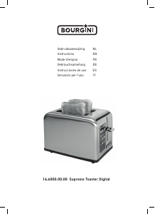 Manual de uso Bourgini 14.6000.00.00 Supreme Tostador