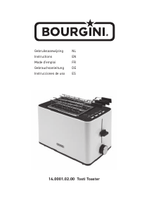 Manual de uso Bourgini 14.0001.02.00 Tosti Tostador