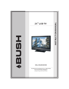 Manual Bush IDLCD2604HD LCD Television