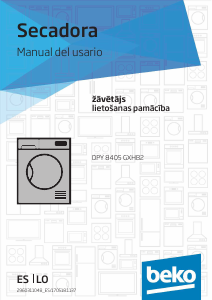 Rokasgrāmata BEKO DPY 8405 GXHB2 Veļas žāvētājs