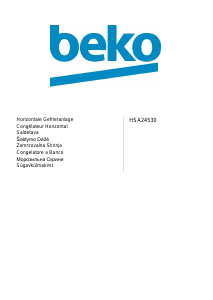 Priročnik BEKO HSA 24530 Zamrzovalnik