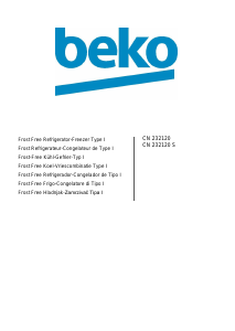Priručnik BEKO CN 232120 Frižider – zamrzivač