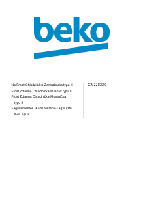 Használati útmutató BEKO CN228220 Hűtő és fagyasztó