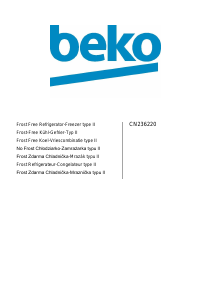 Bedienungsanleitung BEKO CN236220X Kühl-gefrierkombination