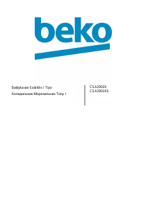 Посібник BEKO CSA 29020 Холодильник із морозильною камерою