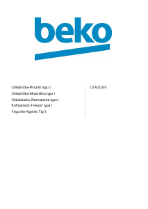 Manual BEKO CSA21020 Fridge-Freezer