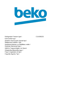 Manuale BEKO CSA29022S Frigorifero-congelatore