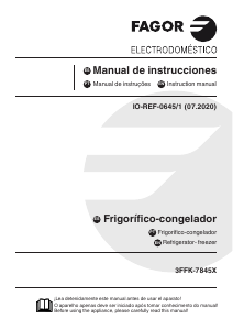 Manual Fagor 3FFK-7845.1X Frigorífico combinado