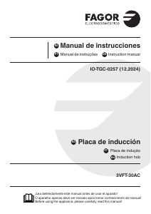 Manual de uso Fagor 3VFT-30AC Placa