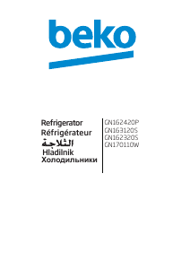 Priročnik BEKO GN170110W Hladilnik in zamrzovalnik