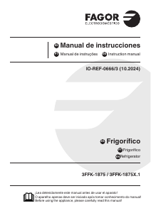 Manual de uso Fagor 3FFK-1875.1 Refrigerador