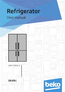 Manual BEKO GNE134601X Fridge-Freezer