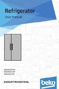 Manual de uso BEKO GNO4331XP Frigorífico combinado