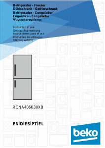 Εγχειρίδιο BEKO RCNA406K30XB Ψυγειοκαταψύκτης
