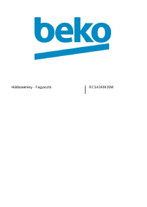 Használati útmutató BEKO RCSA340K30W Hűtő és fagyasztó