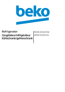 Manuale BEKO RDNE350K20X Frigorifero-congelatore