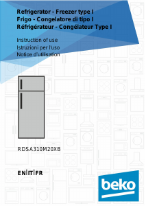 Manuale BEKO RDSA310M20XB Frigorifero-congelatore