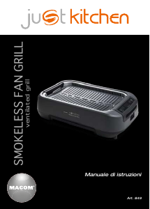Manuale Macom 849 Griglia da tavolo