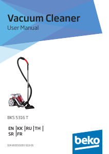 Mode d’emploi BEKO BKS 5316 T Aspirateur